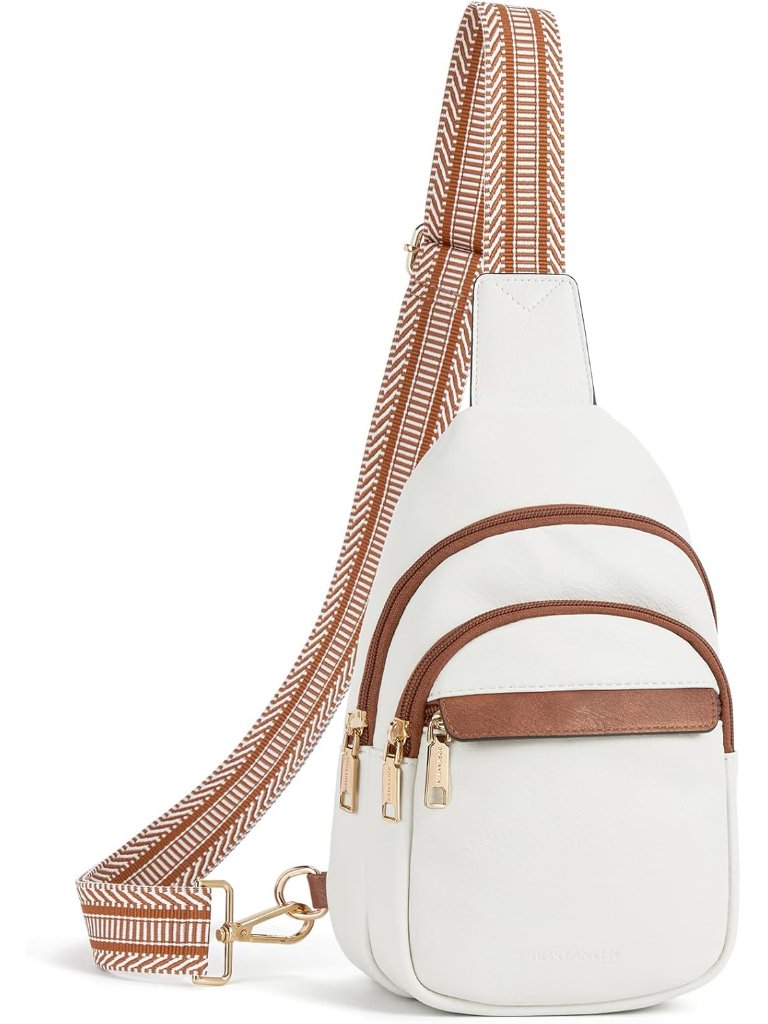 Sling Bag For Women Leather Crossbody Bags Fanny Pack Chest Bag For Travel